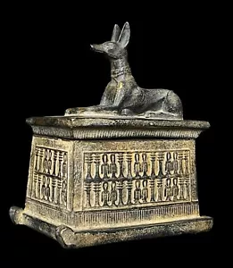 Seltene Replik des Anubis-Schreins als Schmuckkästchen - Kunststück aus König Tuts Grab - Bild 1 von 6