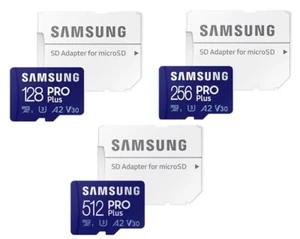 Samsung Micro SD Card U3 V30 128GB 256GB 512GB 4K UHD Memory 4 NEXTBASE DASH CAM - Picture 1 of 33