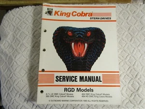 OMC King Cobra Stern Drives RGD King Cobra Modelo Manual de Servicio P/N 507954 - Imagen 1 de 2