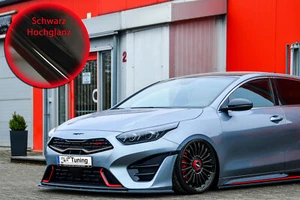 Spoilerschwert Frontspoiler aus ABS für Kia Pro Ceed GT Facelift Schwarz Glanz - Bild 1 von 4