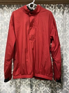Dryjoys By Footjoy 1/2 Zip Pullover Golf Windbreaker, Red, Size Large (L4.B) - Picture 1 of 3
