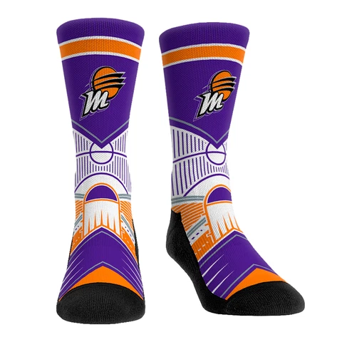 Rock Em Socks Phoenix Mercury Full Court Press Crew Socks Cover