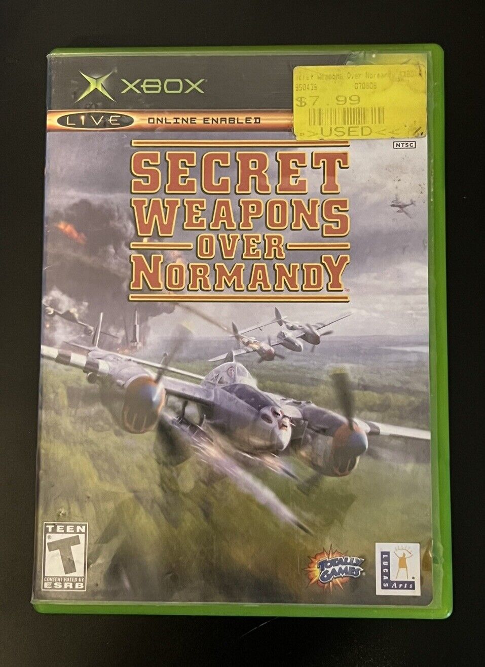 Secret Weapons Over Normandy Microsoft Xbox Xbox  - Artwork Case And Game
