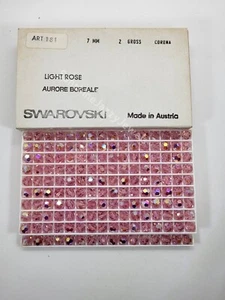 Factory Pack Swarovski Crystal Light Rose AB 7mm Faceted Round 5000 Beads; 288pc - Picture 1 of 3