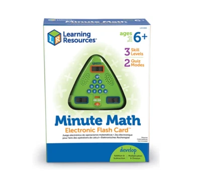 Learning Resources Minute Math Electronic Flash Card  - Image 1 of 4