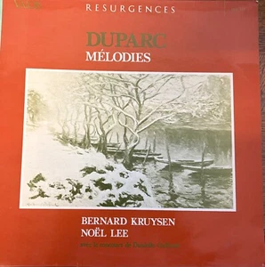 BERNARD KRUYSEN - NOEL LEE / DUPARC melodies / VALOIS MB 312 - Picture 1 of 1