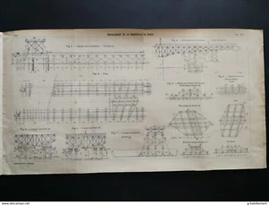 ANNALES PONT et CHAUSSEES (Dep 74) Plan de Déplacement de la passerelle de Passy - Imagen 1 de 3