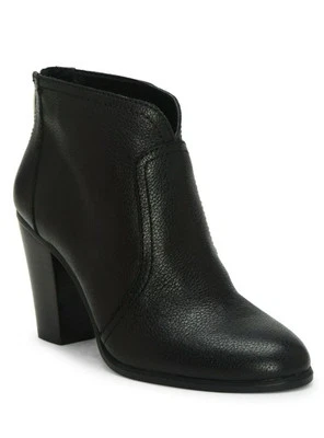 Botines Vince Camuto N1204 Fralina Cuero Tacón Bloque Negros Talla 7M Foto 1 de 4