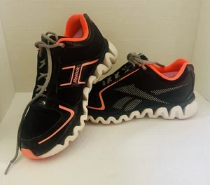 Reebok Ziglite nero arancione taglia US 6,5 sneaker da corsa, passeggio da uomo - Foto 1 di 10