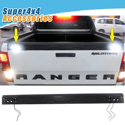 For Ford Ranger 2012-2022 1pc Tailgate Trim Bumper Protector with LED - Image 1 of 4