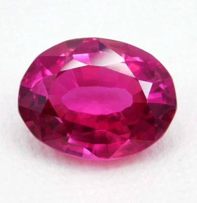 Certified Natural Burmese Ruby 24.00 ct Untreated FLAWLESS Oval Cut Gemstone - Image 1 of 4