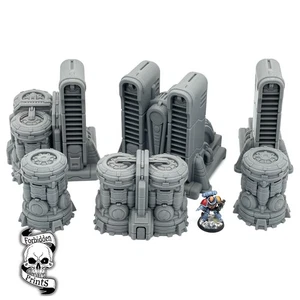 Paquete Ethereal Dominion Generador de Energía Ventilaciones de Escape 28mm Wargaming Terrain - Imagen 1 de 7