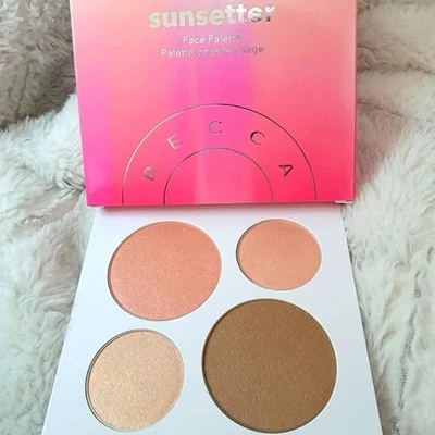 Becca Sunsettter Face Palette Highlighter Blush Bronzer - Image 1 of 4