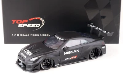1:18 Top Speed LB-Silhouette WORKS GT Nissan 35GT-RR Ver.2 Nero Opaco TS0356 - Immagine 1 di 4