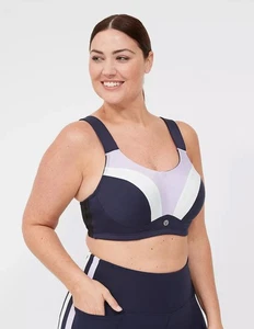 Reggiseno Livi Sport 42DDD Max Supporto Ferretto Sport Lane Bryant Blocco Colore Nuovo - Foto 1 di 5