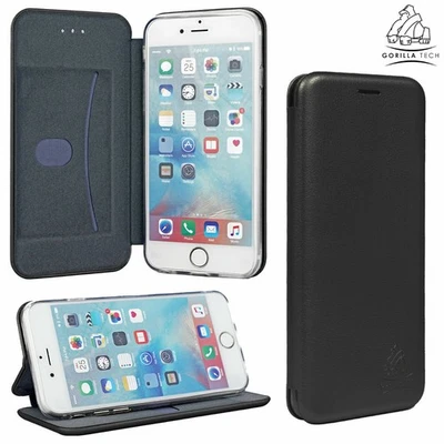 Estuche tipo libro billetera magnético abatible cuero premium nuevo GT 3D ajuste perfecto para iPhone Foto 1 de 4