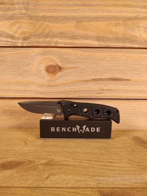 Benchmade 275SGY-1 Adamas Serrated Drop Point Tactical Folding Knife Black Class - Image 1 of 4