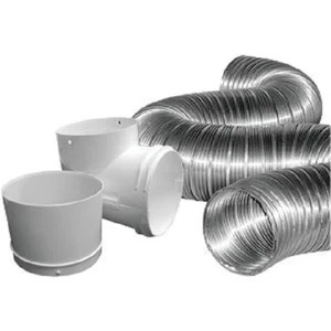 (10)-Dundas Jafine Semi-Rigid Aluminum Dryer Exhaust Hose Kit MFX48D2DZW - Picture 1 of 1
