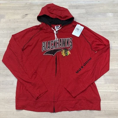 NHL Chicago Blackhawks женщин полный молнии куртка Sz 2XL красный новый - Изображение 1 из 4