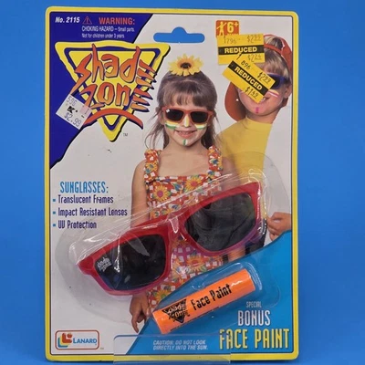 Vintage 1995 Lanard Toys Shade Zone Sunglasses With Bonus Face Paint - Image 1 of 3