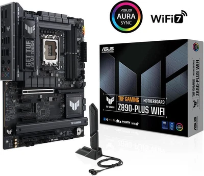 ASUS TUF GAMING Z890-PLUS WIFI (Socket LGA 1851) Intel Z890 ATX DDR5 Motherboard - Image 1 of 4