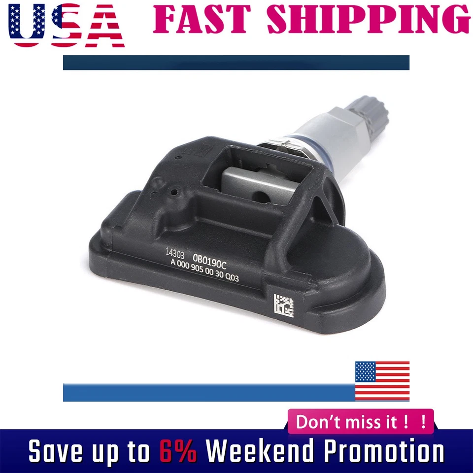 Sensor de monitoramento de pressão dos pneus TPMS para Mercedes-Benz 0009057200 433MHz - Imagem 1 de 4