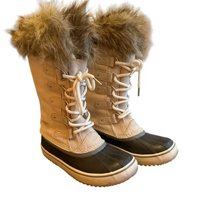 Sorel Juana de Arco Impermeable Gamuza Alto Cálido Invierno Botas de Nieve Forradas Talla 7.5 Foto 1 de 4