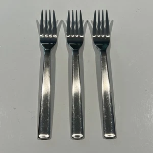 Robert Welch 18/10 Stainless Flatware 3 Dessert Salad Forks - Picture 1 of 11
