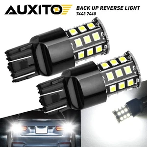 AUXITO 2X 7443 7440 Luz de Respaldo Reverso 6000K LED Blanco Bombilla Trasera 33SMD - Imagen 1 de 12
