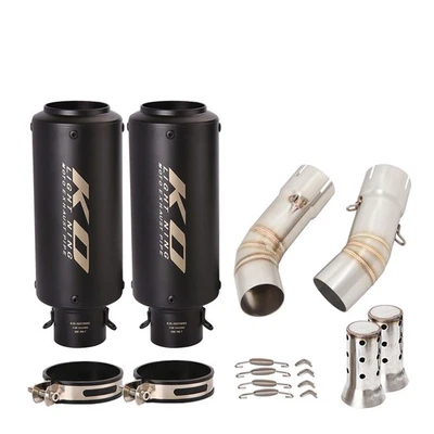 Puntas silenciadoras silenciador tubo de escape de enlace medio deslizables para Ducati 848 1098 1198 Foto 1 de 4