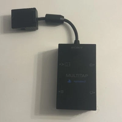Sony PlayStation 2 PS2 Official Multitap Black SCPH-10090 4 Player Adapter - Image 1 of 4