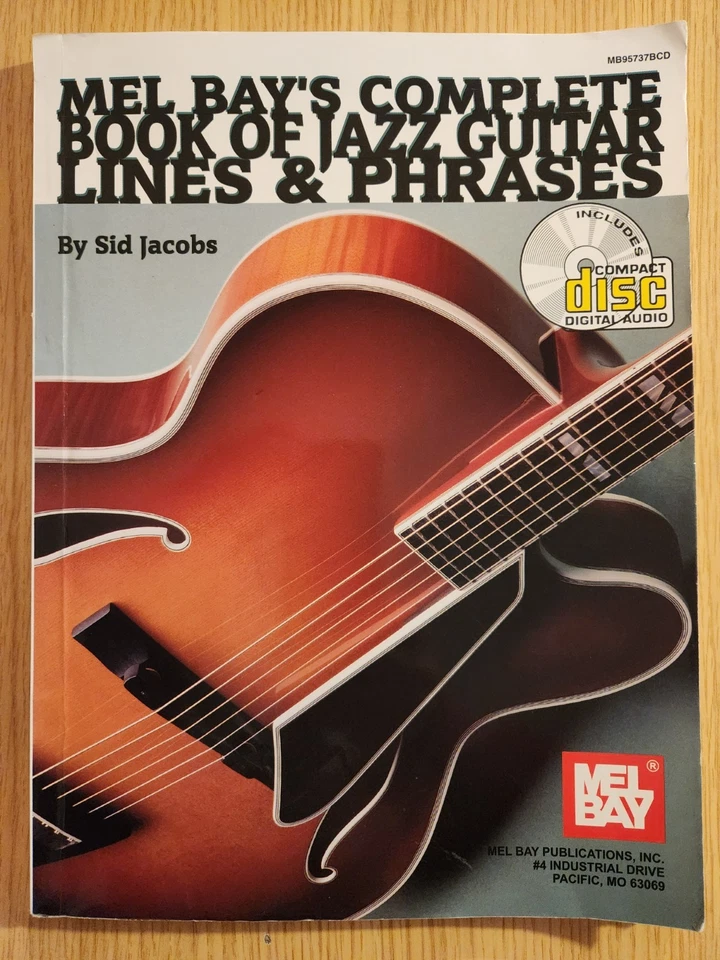 MEL BAYS COMPLETE BOOK OF JAZZ GUITAR LINES & PHRASES - GUITAR TUTOR BOOK - Image 1 of 4