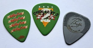 Lote de 3 selecciones de guitarra MOTLEY CRUE Crue Fest 2 Tour Nikki Six 2008 concierto de Charlotte - Imagen 1 de 3