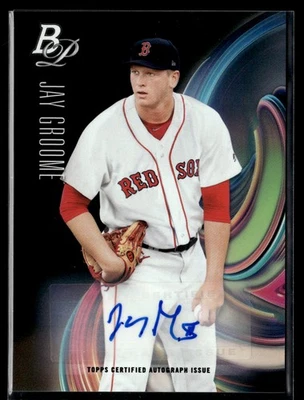 2018 Bowman Platinum Top Prospects Purple #TOP-17 Jay Groome #/250 - Image 1 of 2