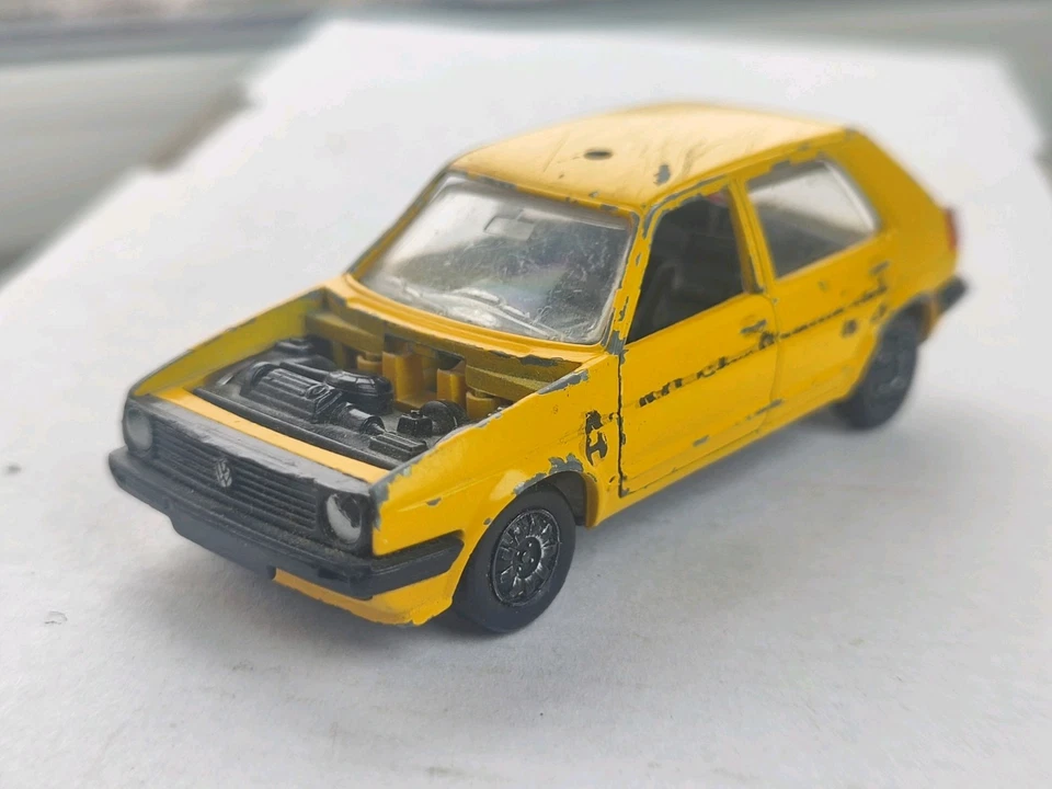 Vintage Retro Car VW Golf, Schabak Modell , Germany, Small Model Car - Image 1 of 4