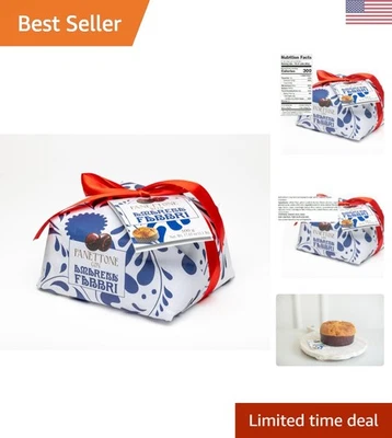 Panettone decadente con cerezas Amarena - delicia italiana envuelta a mano, 1,1 libras Foto 1 de 4