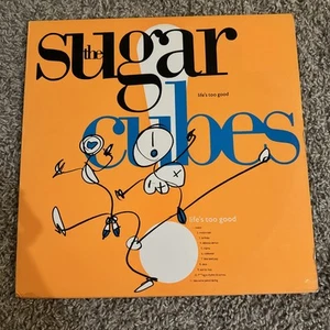 RARE Sugarcubes Life's Too Good ORANGE cover vinyl 1988 - Picture 1 of 7