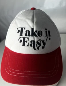 TAKE IT EASY Hat Cap Truckers Mesh Foam Spellout Snapback Empyre - Picture 1 of 4
