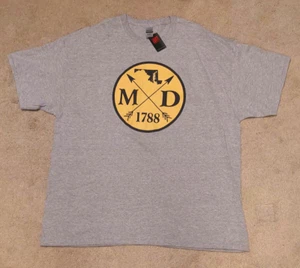 Maryland State Herren 2XL grau Souvenir Gildan schwere Baumwolle 1788 Hemd NEU ETIKETT!! - Bild 1 von 3