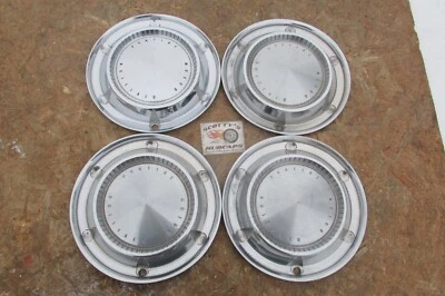 ✨1961 CUBIERTAS DE RUEDA PONTIAC BONNEVILLE, CATALINA, SAFARI 14", TAPACUBOS, JUEGO DE 4✨ Foto 1 de 4