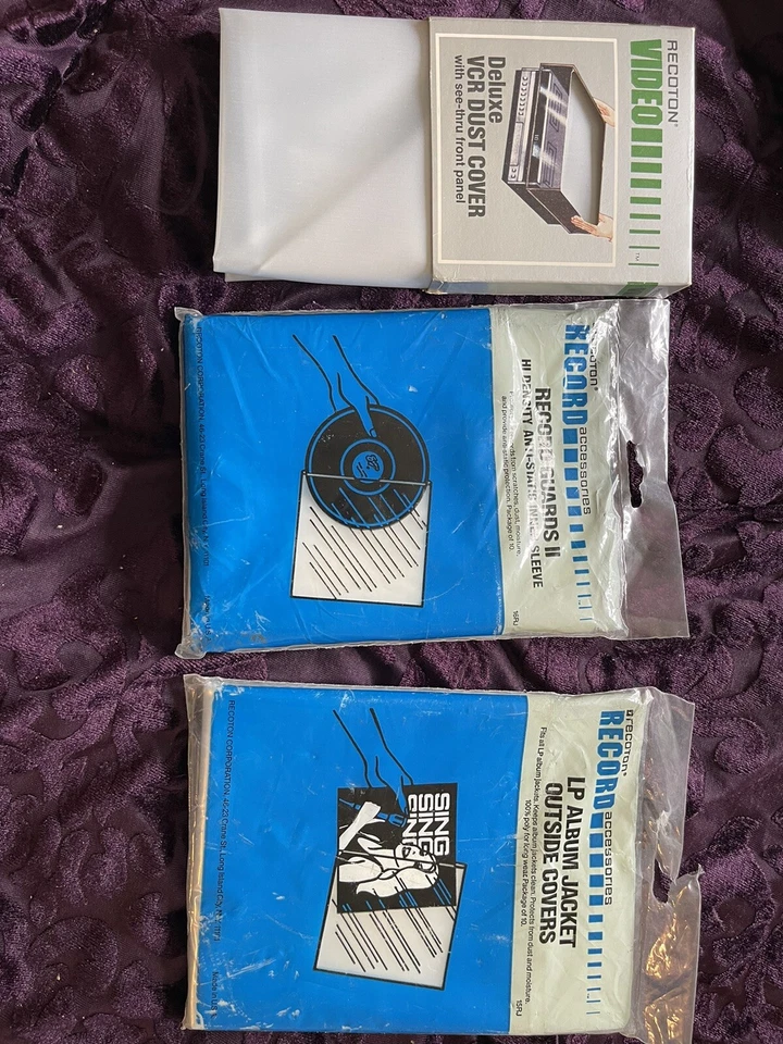 Lote de guardias de álbum de grabación de video VHS Recoton de colección Foto 1 de 1