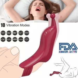 Silikon Fingervibrator Partnervibrator Vibratoren für Sie Klitoris G-punkt - Bild 1 von 13