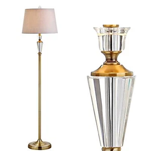 JONATHAN Y JYL2029A Harper 61" Crystal/Metal LED Floor Lamp Contemporary------ - Picture 1 of 9