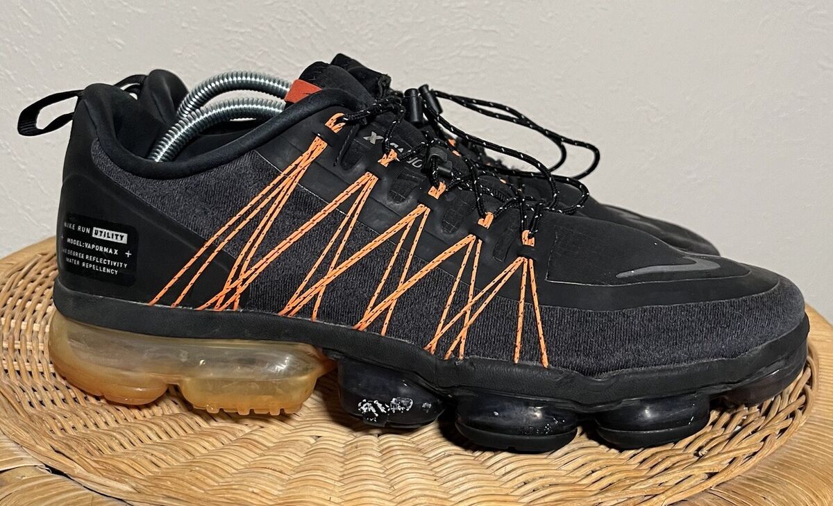 Nike Air VaporMax Run Utility Black Orange for Sale Nike Air VaporMax Run Utility Black Orange for Sale