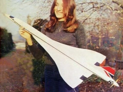 Concorde 2ch Pusher 21" Wingspan RC Model Airplane Printed Plans & Templates - Image 1 of 2