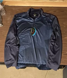 Greg Norman Quarter Zip Golf Shirt Long Sleeve XL Blue - Picture 1 of 5