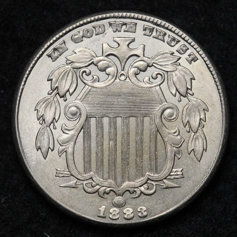 1883 Shield Nickel GEM BU *UNCIRCULATED* MS E147 YXLM Cover