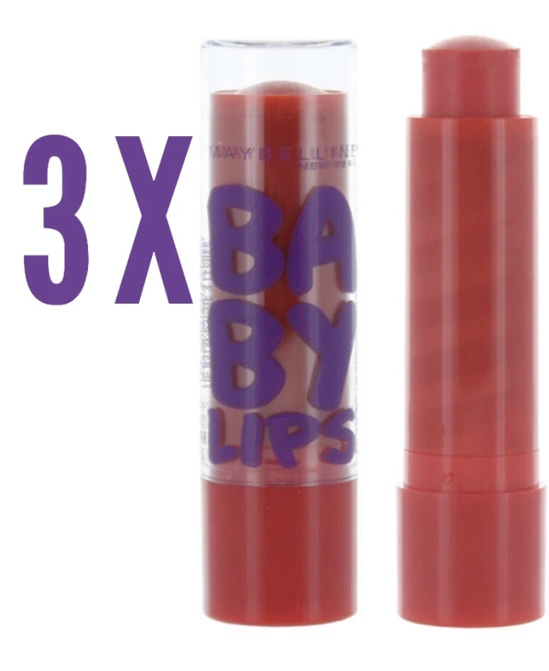 MAYBELLINE BABY LIPS LIP BALM LOT OF 3 WINTER FLUSH 165 NEW - Image 1 of 1