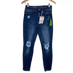 Vanilla Star Real Cheeky Authentic Denim Women's W28/7 Blue Jeans New - Picture 1 of 7
