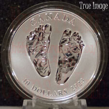 Born in 2023 Welcome to the World - Baby Feet - $10 Pure Silver Coin in Gift Box